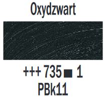 Oxydzwart Rembrandt Olieverf Royal Talens 15 ML (Serie 1) Kleur 735