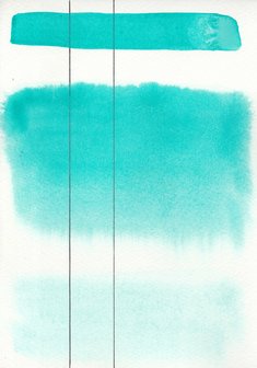 Cobalt Teal Aquarius Heel napje Aquarelverf van Roman Szmal Kleur 408