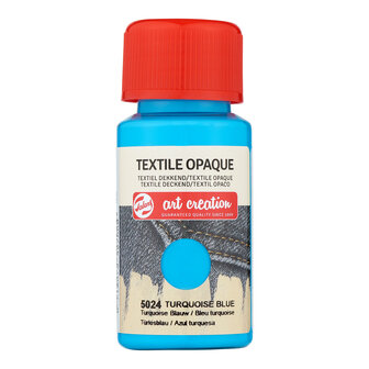 Turkooisblauw Dekkend / Opaque Art Creation Textielverf 50 ML Kleur 5024