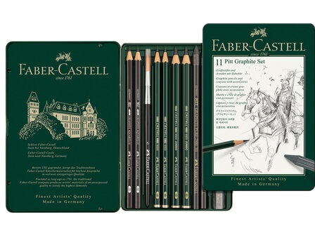 grafietset Faber-Castell Pitt 11-delig