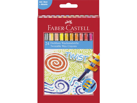 24 x waskrijtstiften Twist Faber-Castell