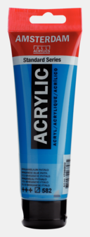 Mangaanblauw Phthalo Amsterdam Standard Series  Acrylverf 120 ML Kleur 582