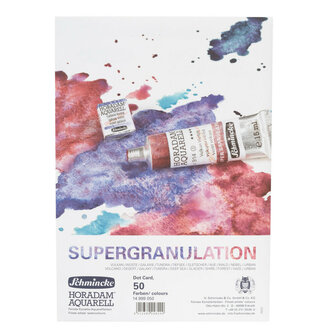 Dot card 50 Horadam Supergranulation kleuren aquarel Schmincke