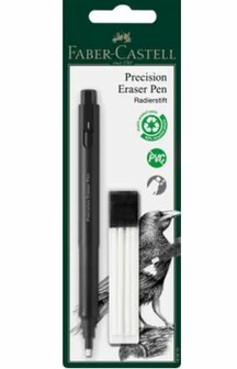 Gumpen Faber-Castell Precision zwart inclusief navulgummen 