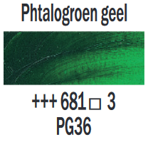 Phtalogroen geel Rembrandt Olieverf Royal Talens 15 ML (Serie 3) Kleur 681