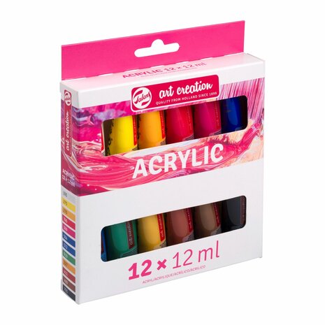 Basis set Acrylverf van Art Creation 12 x 12 ml Set 812