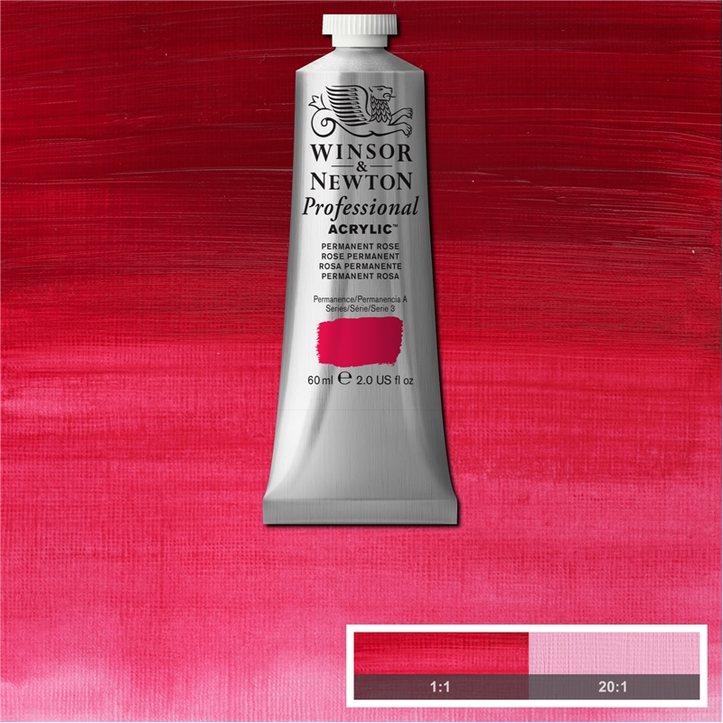 Winsor & Newton Professional Acrylic - Permanent Rose 60 ml