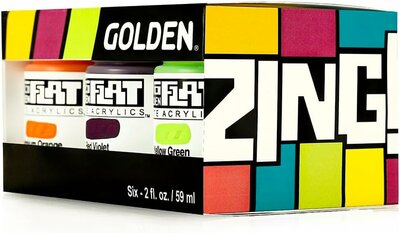 6 x 59 ML Golden SoFlat Zing 6 Color Set