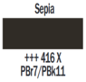 Plakkaatverf Sepia Extra fijn (Gouache Extra fine) Royal Talens 50 ML Kleur 416