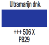 Plakkaatverf Ultramarijn donker Extra fijn (Gouache Extra fine) Royal Talens 50 ML Kleur 506