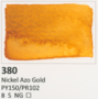 Nickel Azo Gold PY150/PR102 Aquarius Heel napje Aquarelverf van Roman Szmal Kleur 380