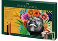 Voorkant van de set Polychromos en Pitt Grafiet Mat 50 delige set van Faber-Castell