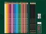 Polychromos en Pitt Grafiet Mat 23 delige set van Faber-Castell inhoud van de set